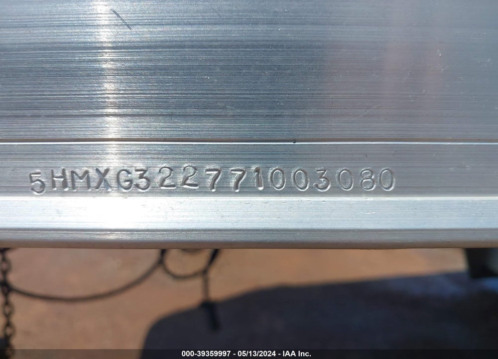 2007 TRAILER OTHER VIN: 5HMXG322771003080
