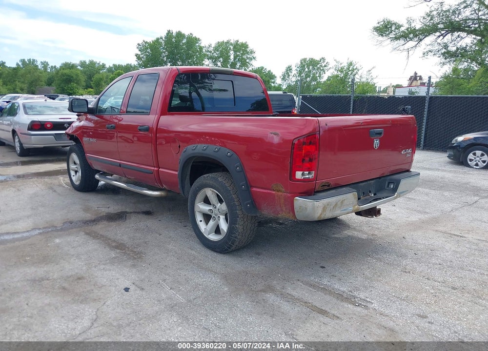 2006 DODGE RAM 1500 SLT/TRX4 OFF ROAD/SPORT VIN: 1D7HU18P46J228476