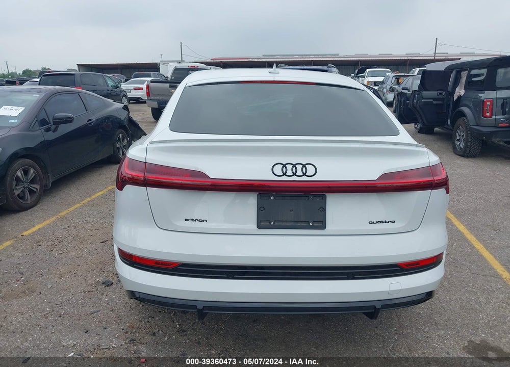 2022 AUDI E-TRON SPORTBACK PREMIUM S LINE QUATTRO VIN: WA11AAGE2NB041440
