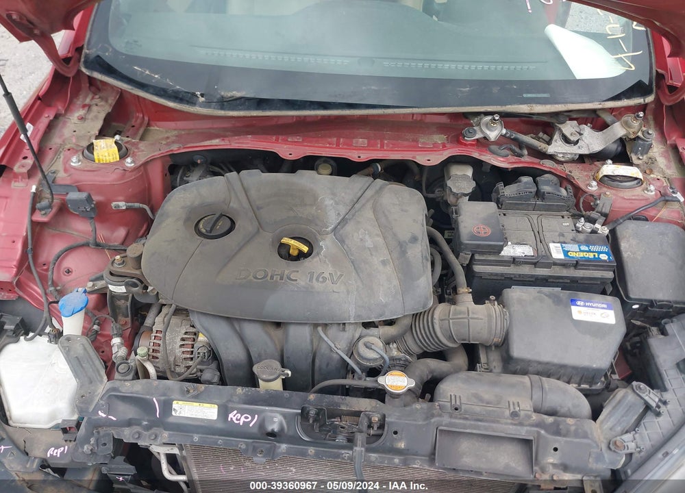 2012 HYUNDAI ELANTRA LIMITED (ULSAN PLANT) VIN: KMHDH4AE1CU215049