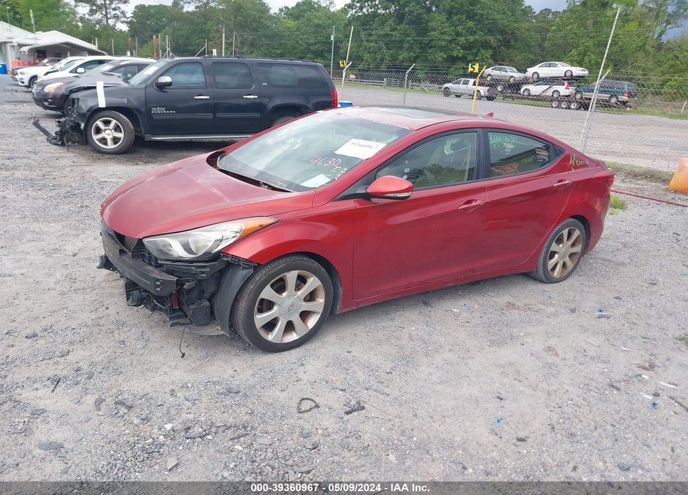 2012 HYUNDAI ELANTRA LIMITED (ULSAN PLANT) VIN: KMHDH4AE1CU215049