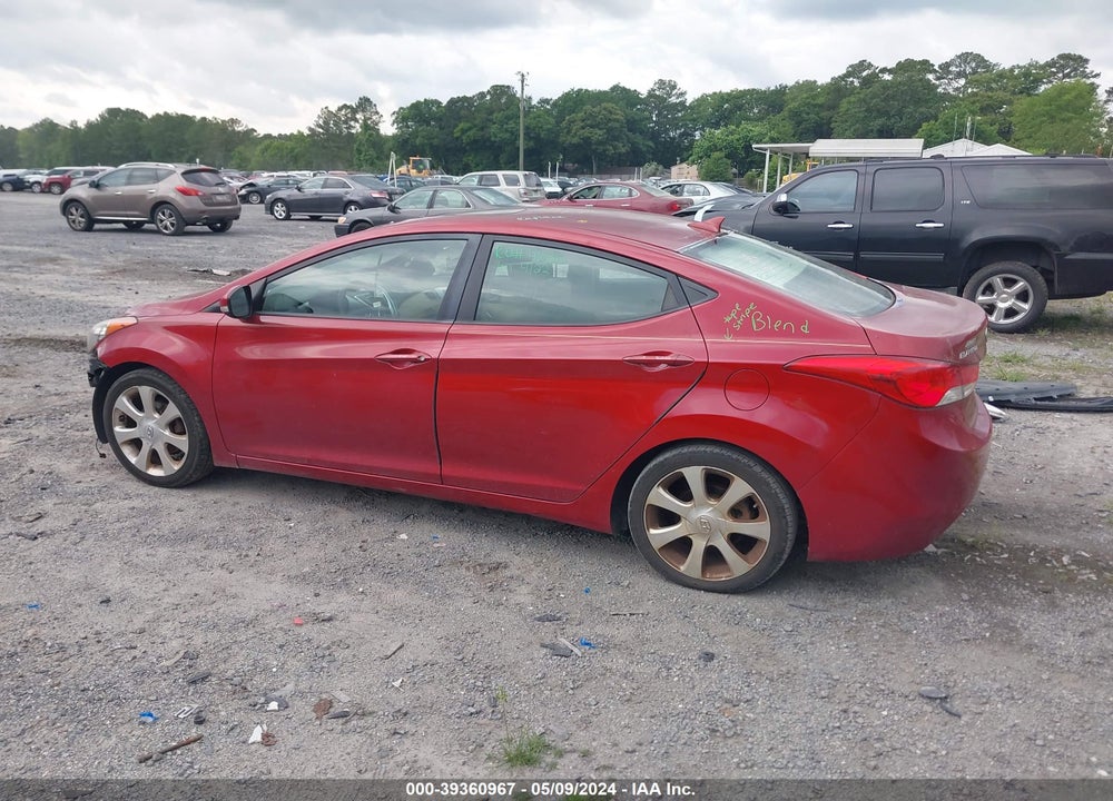 2012 HYUNDAI ELANTRA LIMITED (ULSAN PLANT) VIN: KMHDH4AE1CU215049