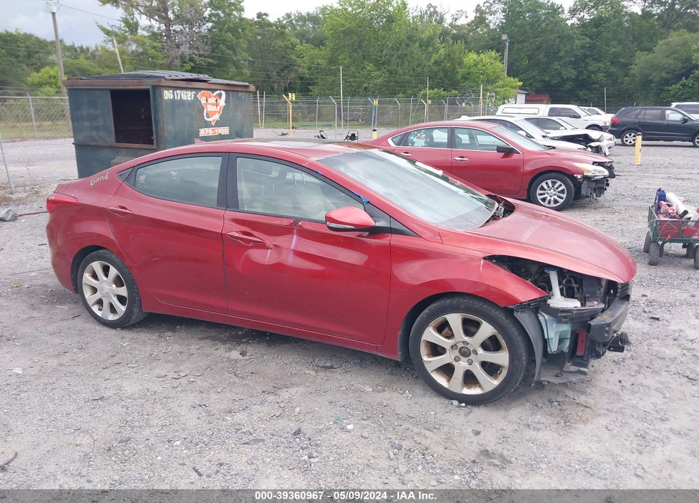 2012 HYUNDAI ELANTRA LIMITED (ULSAN PLANT) VIN: KMHDH4AE1CU215049