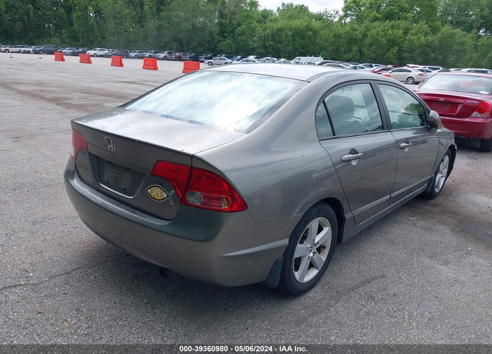2007 HONDA CIVIC EX VIN: 1HGFA168X7L033639