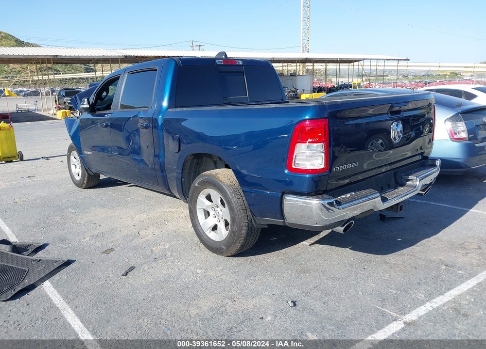 2022 RAM 1500 BIG HORN 4X2 5'7 BOX VIN: 1C6RREFT1NN260596