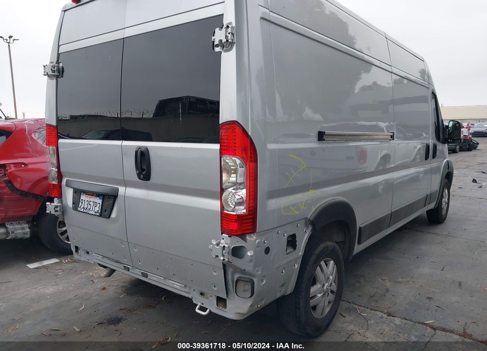 2019 RAM PROMASTER 2500 HIGH ROOF 159 WB VIN: 3C6TRVDG6KE529140