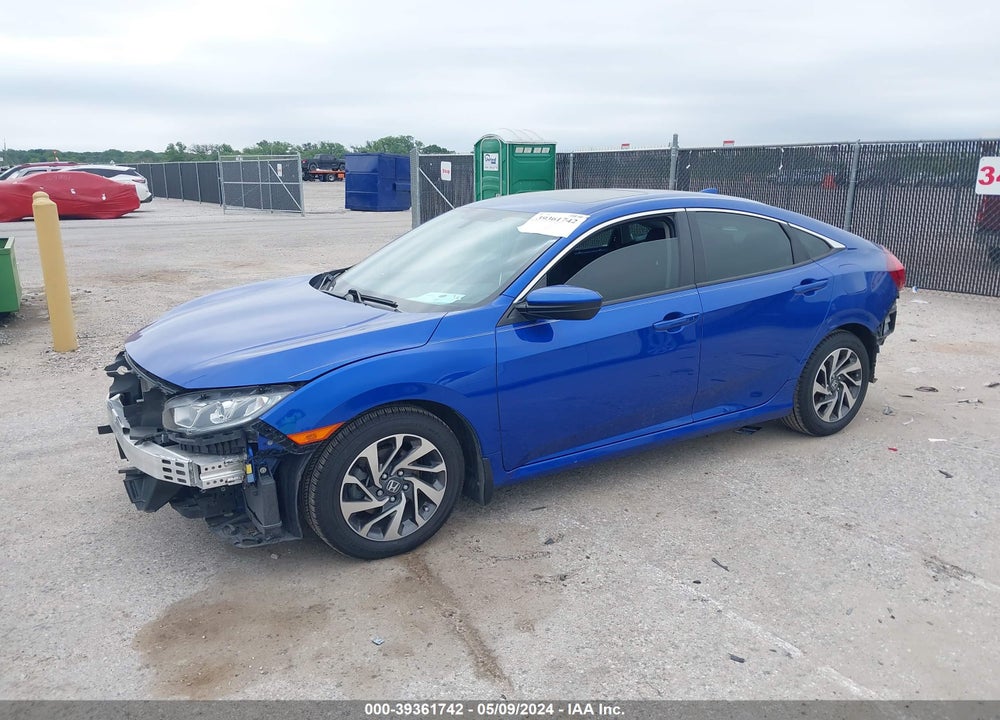 2018 HONDA CIVIC EX VIN: 19XFC2F77JE005691