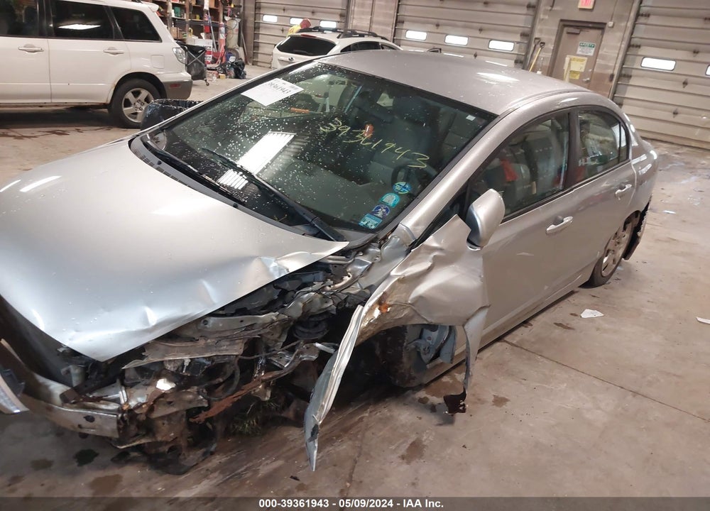 2009 HONDA CIVIC LX VIN: 19XFA16539E048791