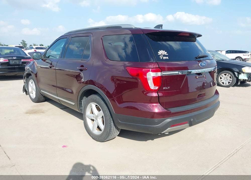 2019 FORD EXPLORER XLT VIN: 1FM5K7D87KGB07173