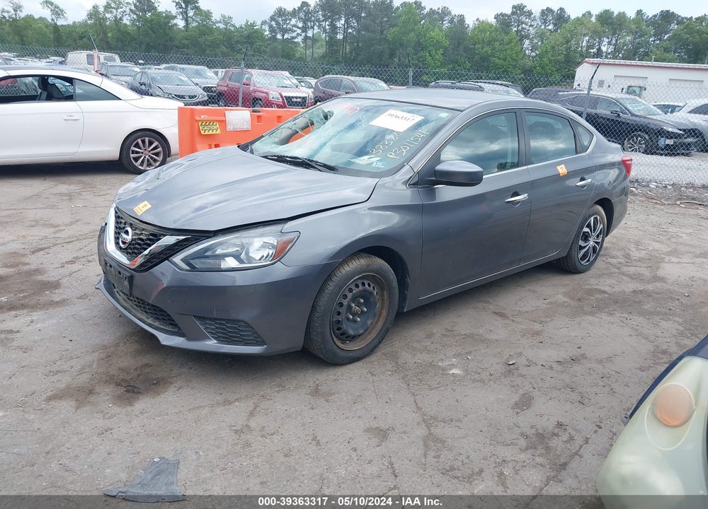 2017 NISSAN SENTRA SV VIN: 3N1AB7AP8HL684591