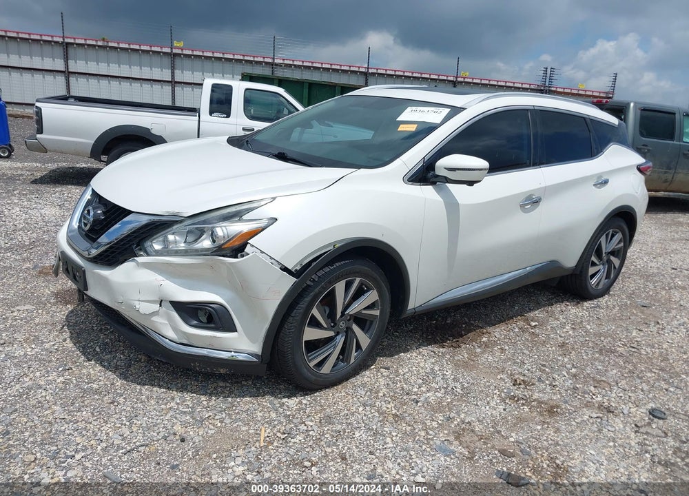 2017 NISSAN MURANO PLATINUM VIN: 5N1AZ2MH2HN125436