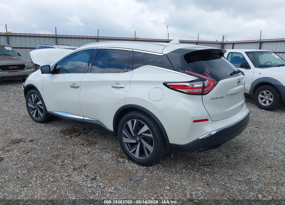 2017 NISSAN MURANO PLATINUM VIN: 5N1AZ2MH2HN125436
