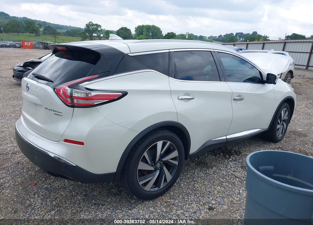 2017 NISSAN MURANO PLATINUM VIN: 5N1AZ2MH2HN125436