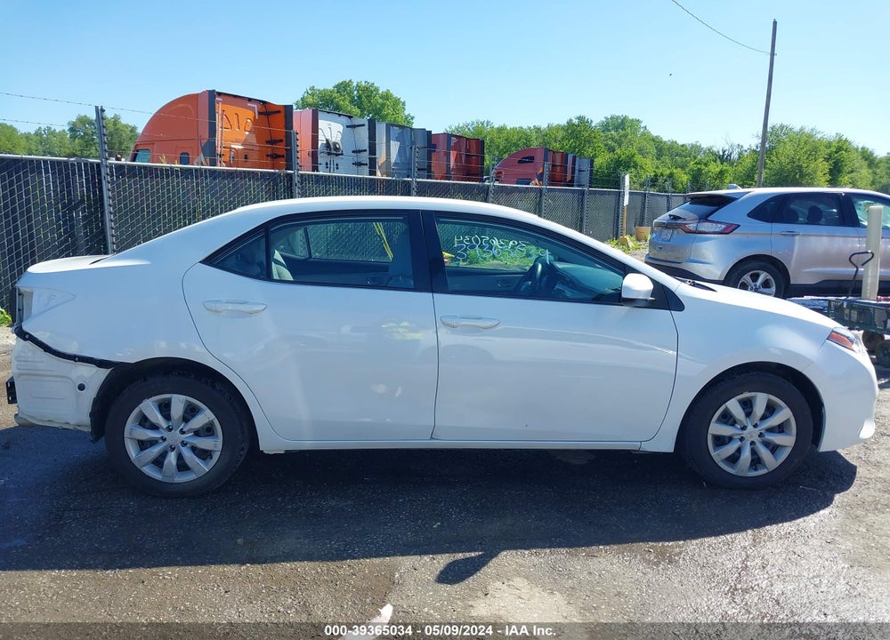2015 TOYOTA COROLLA LE VIN: 2T1BURHE6FC350524