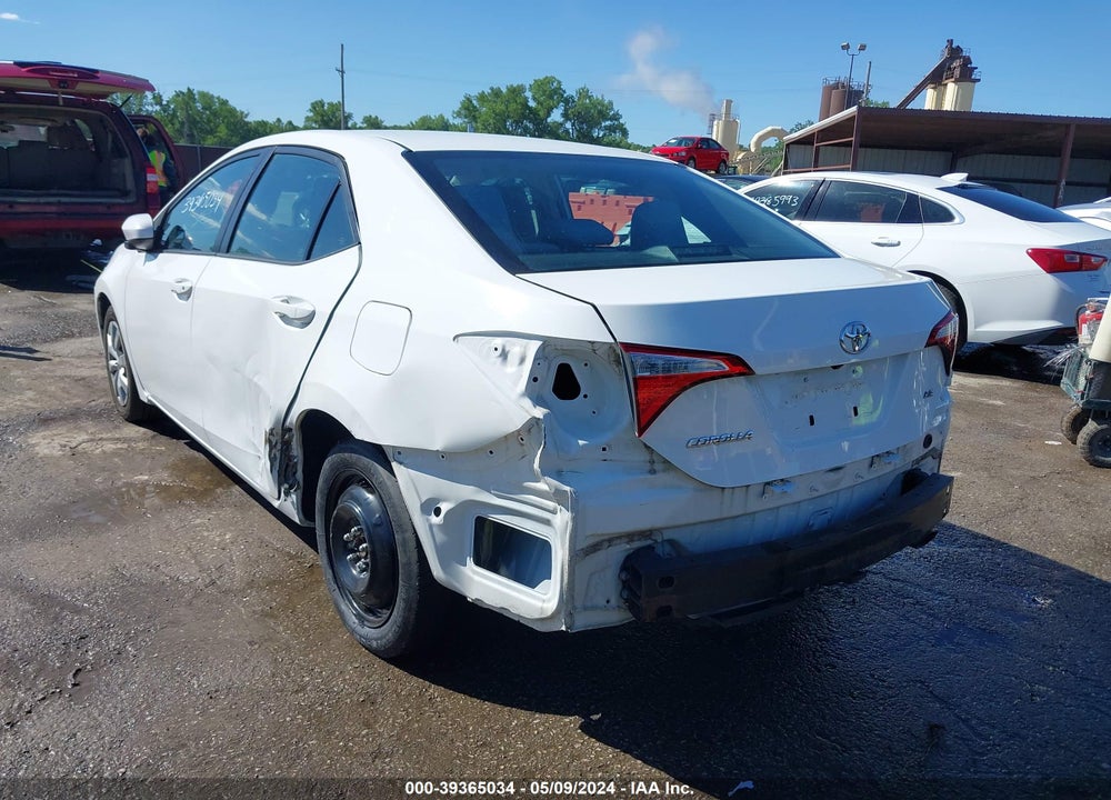 2015 TOYOTA COROLLA LE VIN: 2T1BURHE6FC350524