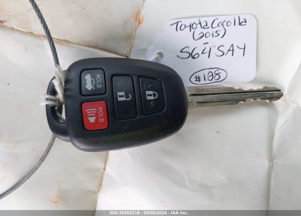 2015 TOYOTA COROLLA S PLUS VIN: 2T1BURHE5FC410373