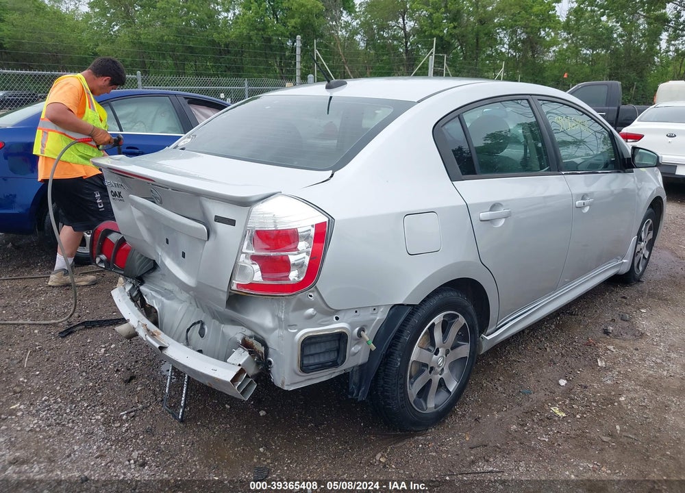 2012 NISSAN SENTRA 2.0 SR VIN: 3N1AB6APXCL638196