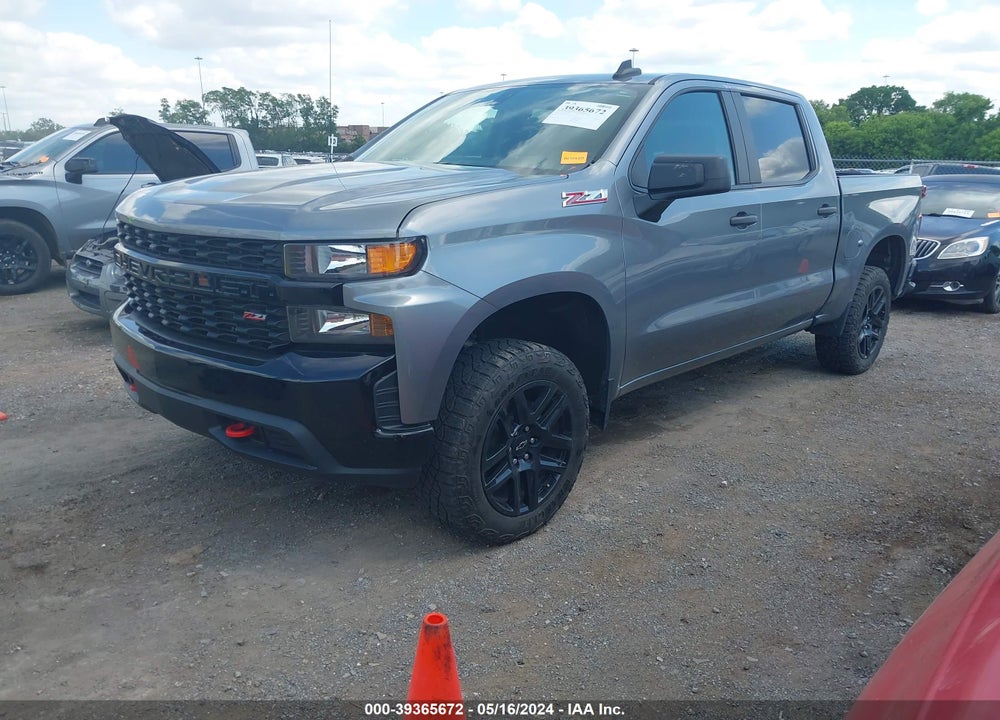 2021 CHEVROLET SILVERADO 1500 4WD SHORT BED CUSTOM TRAIL BOSS VIN: 1GCPYCEFXMZ279030
