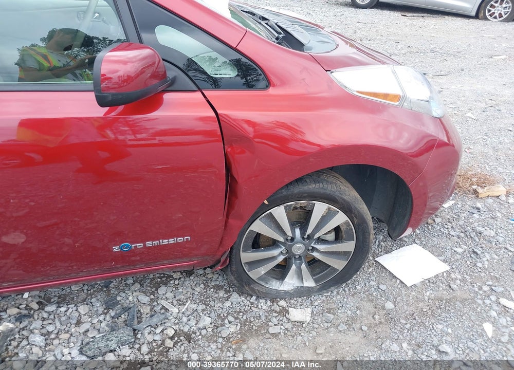2015 NISSAN LEAF SV VIN: 1N4AZ0CP7FC311263