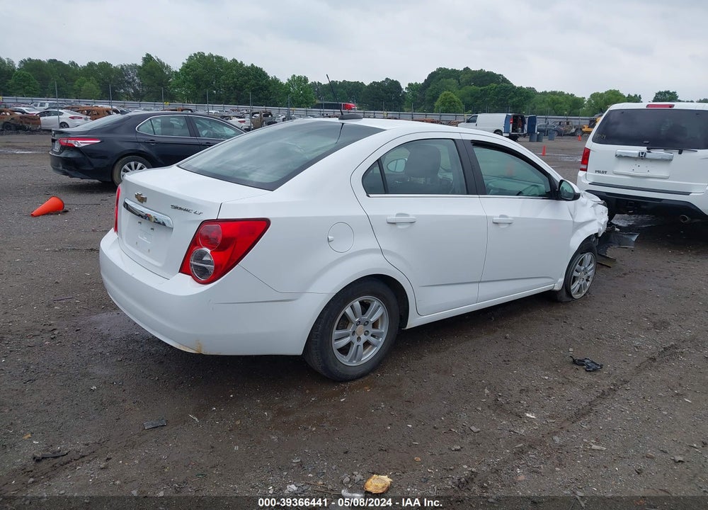 2016 CHEVROLET SONIC LT AUTO VIN: 1G1JC5SH6G4139136