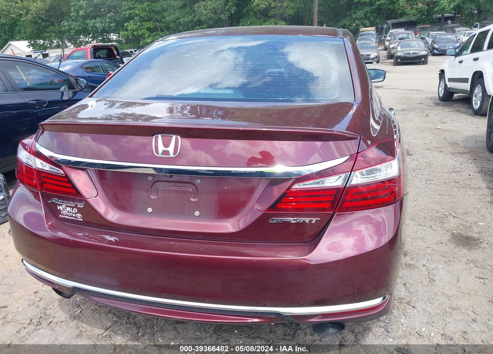 2016 HONDA ACCORD SPORT VIN: 1HGCR2F58GA084818