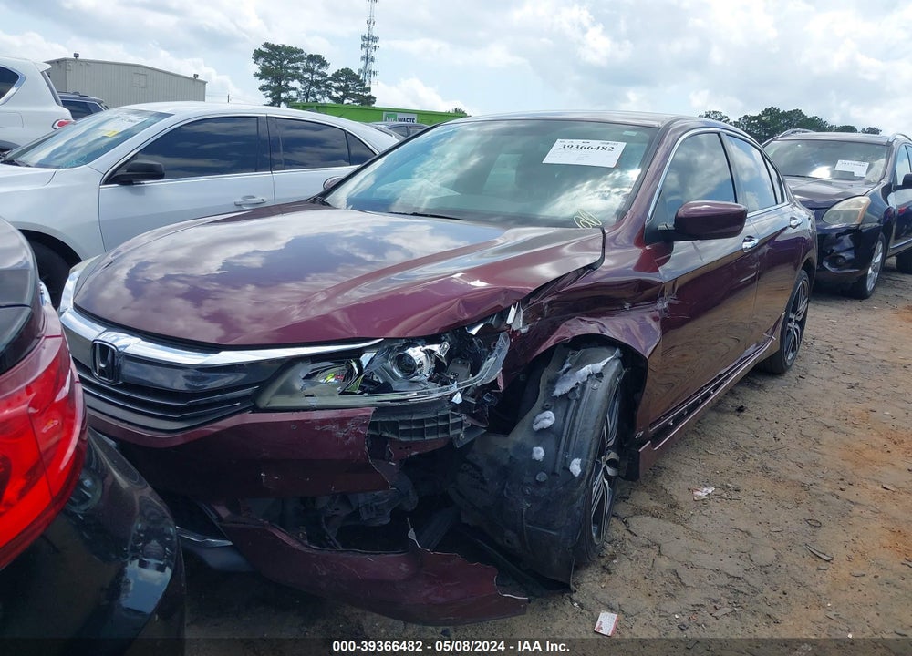 2016 HONDA ACCORD SPORT VIN: 1HGCR2F58GA084818