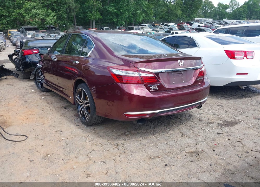 2016 HONDA ACCORD SPORT VIN: 1HGCR2F58GA084818
