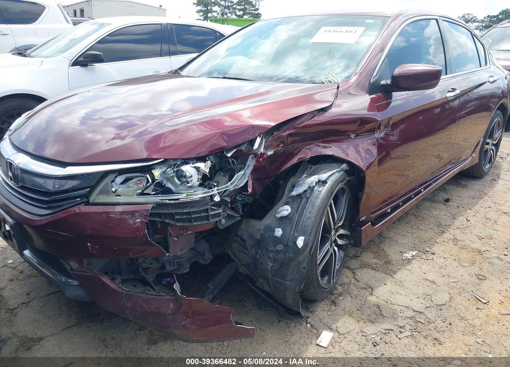 2016 HONDA ACCORD SPORT VIN: 1HGCR2F58GA084818