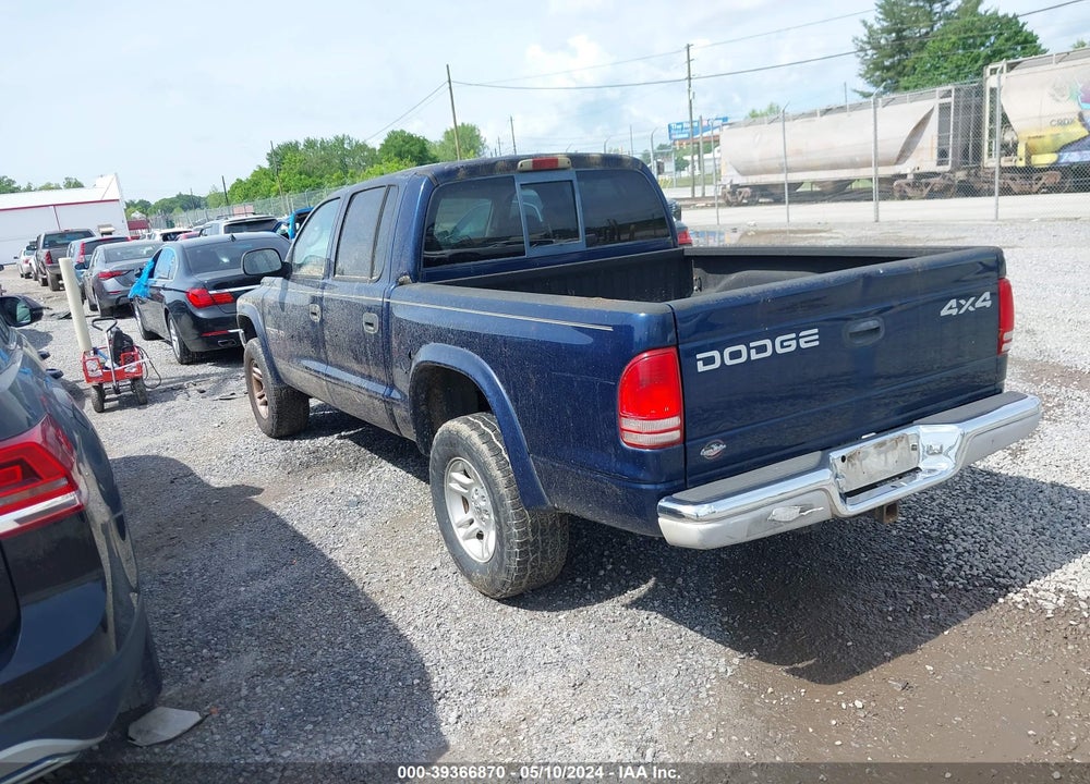 2002 DODGE DAKOTA SLT VIN: 1B7HG48N32S617065