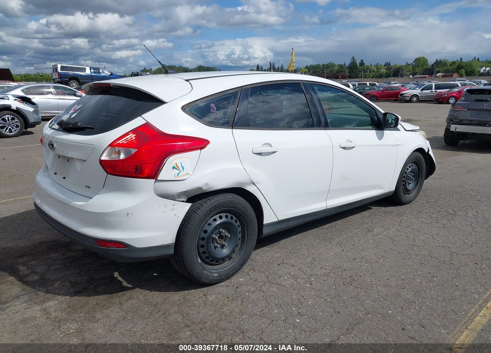 2012 FORD FOCUS SE VIN: 1FAHP3K29CL382925