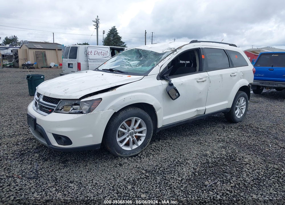 2016 DODGE JOURNEY SXT VIN: 3C4PDCBG8GT127378