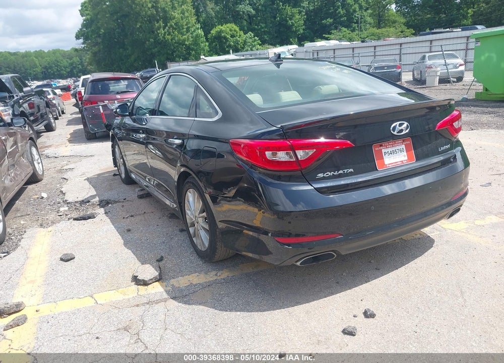 2015 HYUNDAI SONATA LIMITED VIN: 5NPE34AF1FH051784