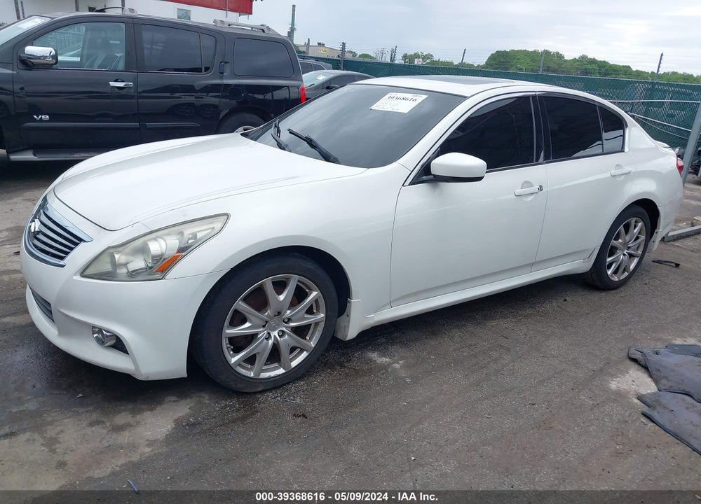 2012 INFINITI G37X VIN: JN1CV6AR1CM677640