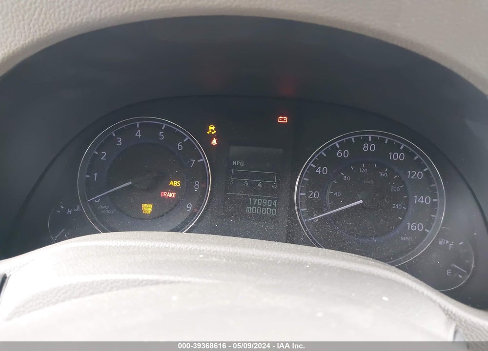 2012 INFINITI G37X VIN: JN1CV6AR1CM677640