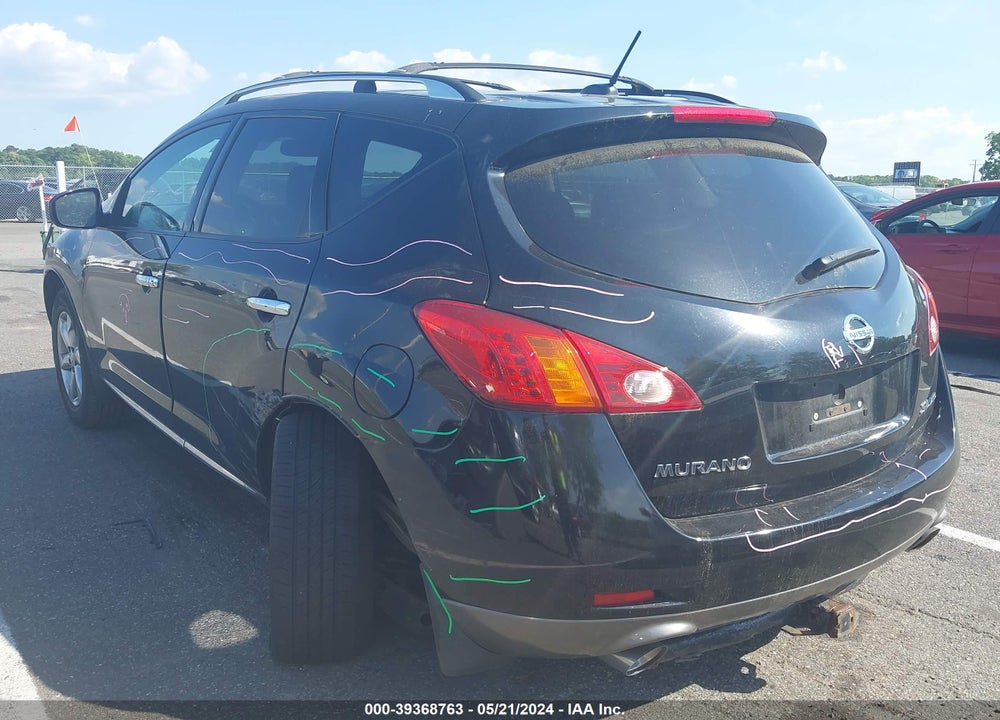 2010 NISSAN MURANO SL VIN: JN8AZ1MW0AW124738