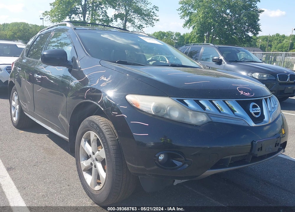 2010 NISSAN MURANO SL VIN: JN8AZ1MW0AW124738