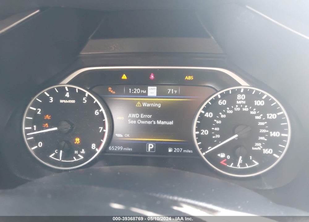 2020 NISSAN MURANO PLATINUM INTELLIGENT AWD VIN: 5N1AZ2DS0LN174140