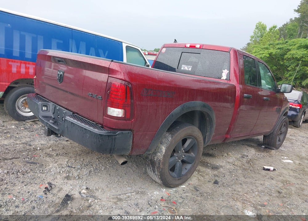 2020 RAM 1500 CLASSIC WARLOCK QUAD CAB 4X4 6'4 BOX VIN: 1C6RR7GG5LS112284