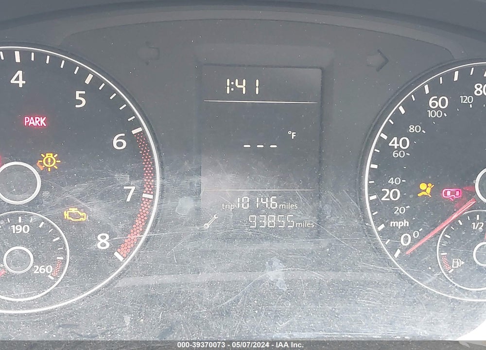 2012 VOLKSWAGEN PASSAT VIN: 1VWAH7A38CC103536