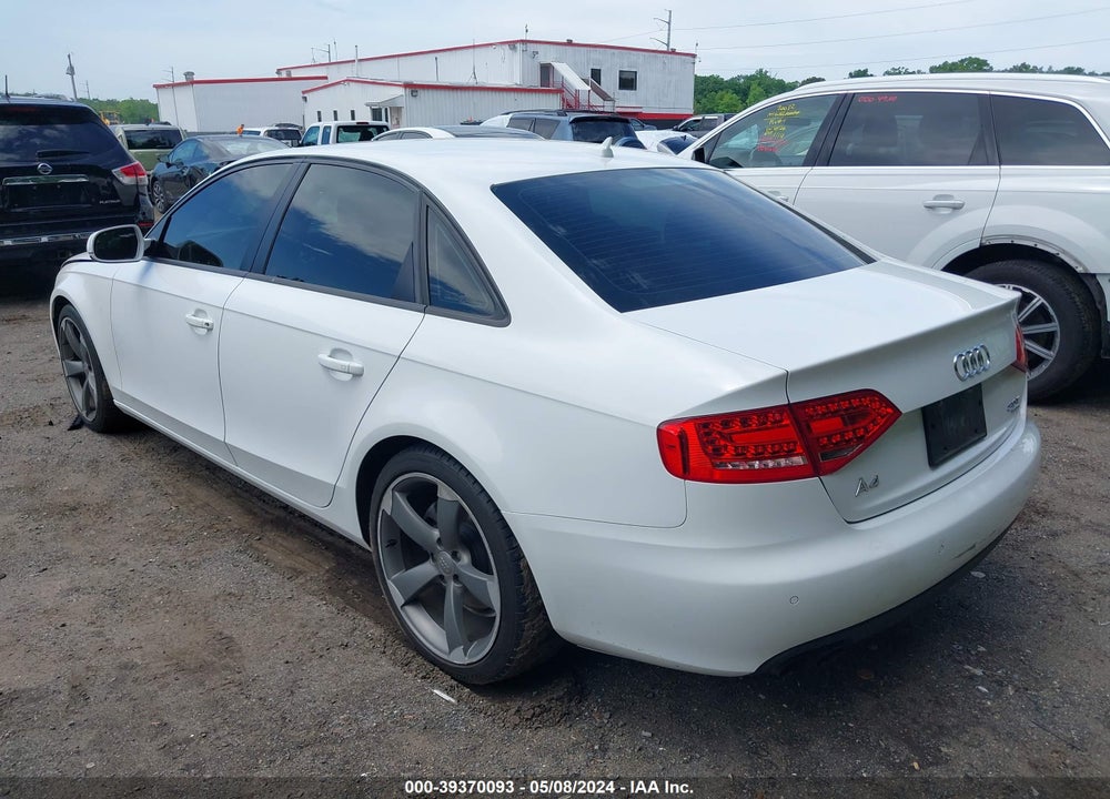 2011 AUDI A4 2.0T PREMIUM VIN: WAUFFAFL2BN052667
