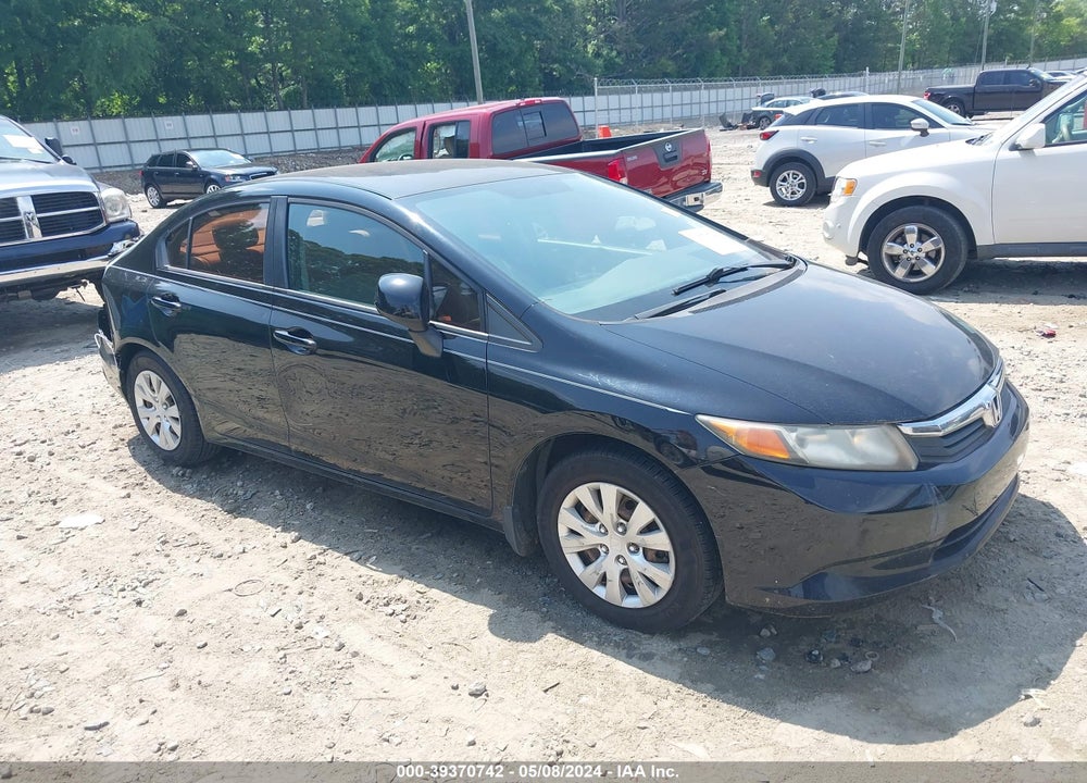 2012 HONDA CIVIC LX VIN: 2HGFB2F53CH336214
