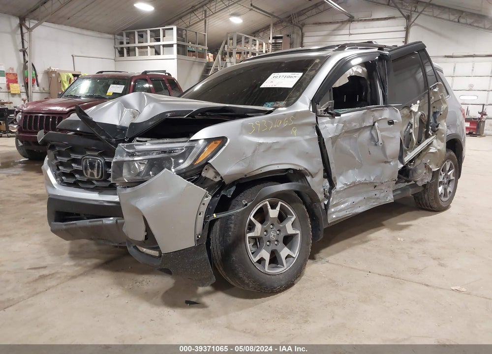 2022 HONDA PASSPORT AWD TRAILSPORT VIN: 5FNYF8H68NB024046