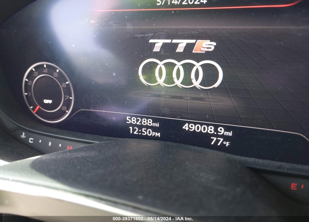 2021 AUDI TTS TFSI QUATTRO S TRONIC VIN: TRUA1AFV3M1006598