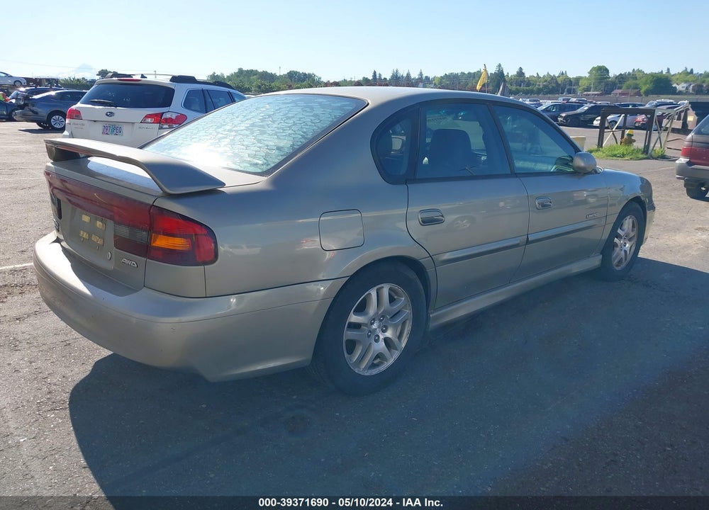 2001 SUBARU LEGACY VIN: 4S3BE656216213198