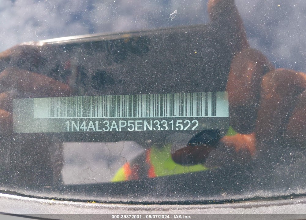 2014 NISSAN ALTIMA 2.5 S VIN: 1N4AL3AP5EN331522