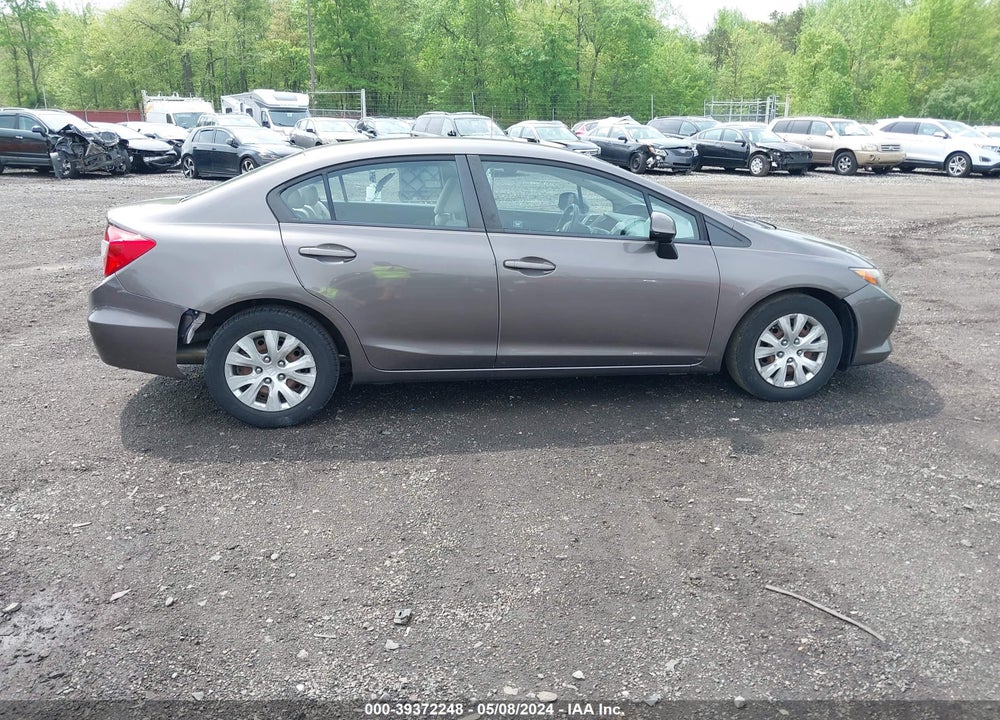 2012 HONDA CIVIC LX VIN: 19XFB2F54CE332182