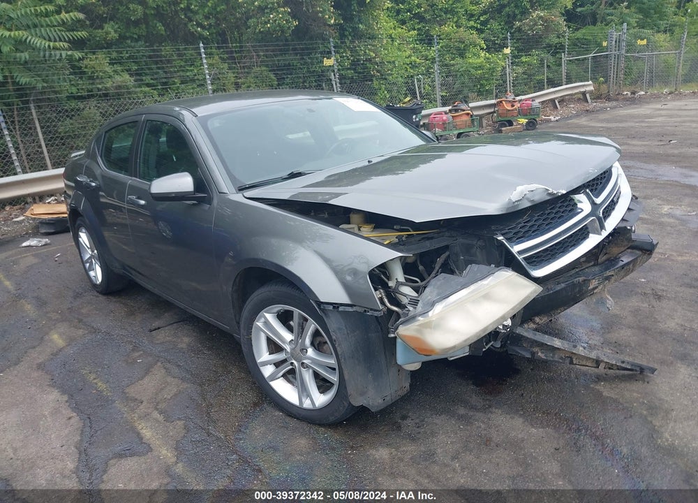 2012 DODGE AVENGER SXT VIN: 1C3CDZCB9CN182912