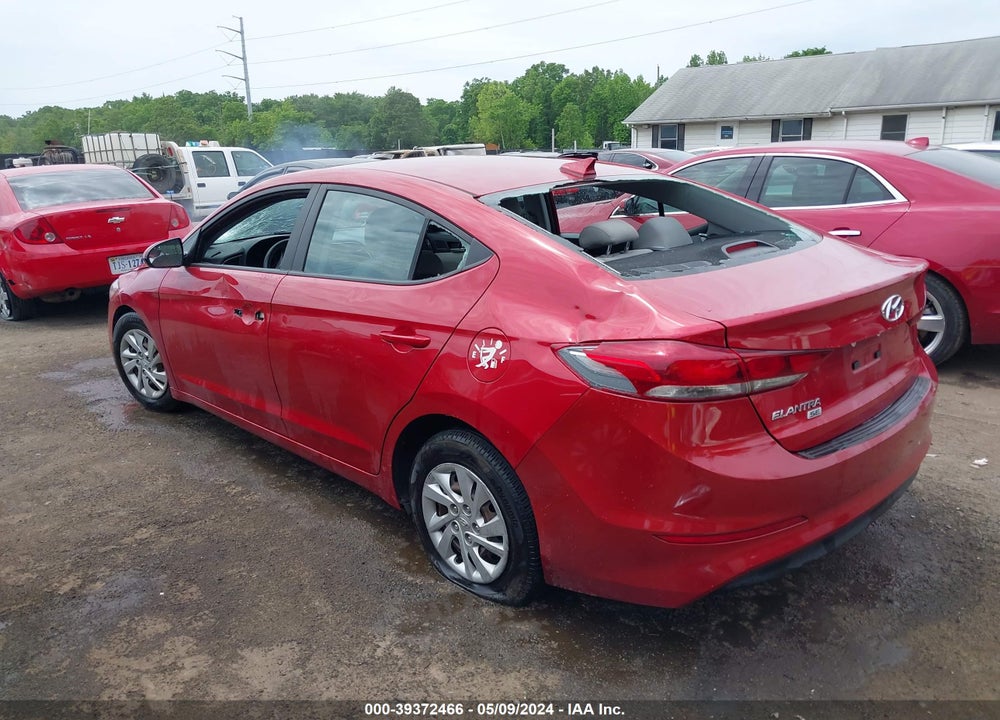 2017 HYUNDAI ELANTRA SE VIN: 5NPD74LF5HH155260