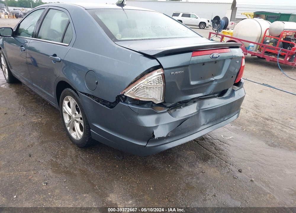 2012 FORD FUSION VIN: 3FAHP0HA5CR103906