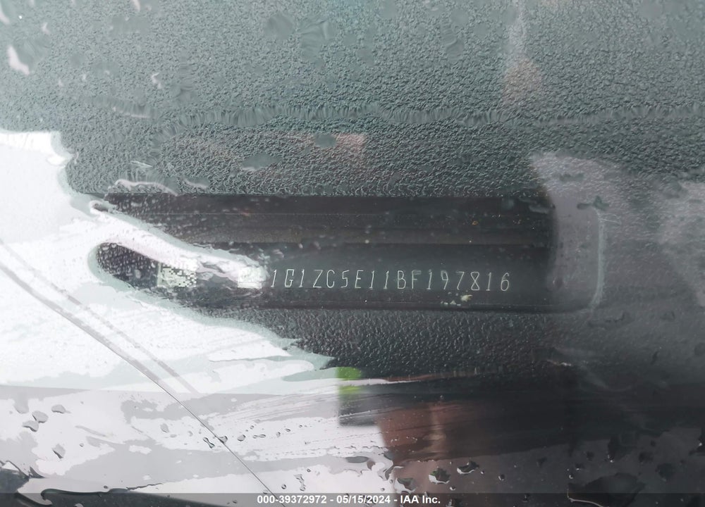 2011 CHEVROLET MALIBU 1LT VIN: 1G1ZC5E11BF197816